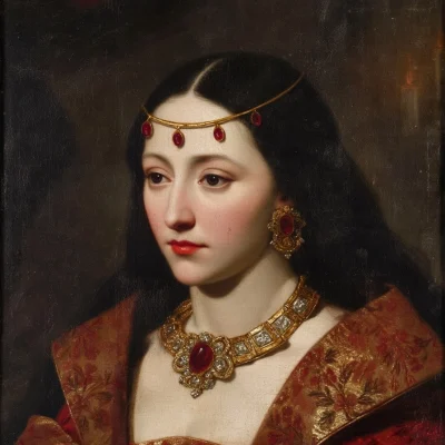 Queen Portrait of Oil Painting