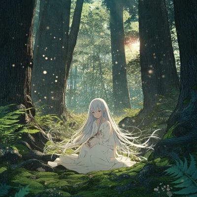 Deep Green Forest Showcasing