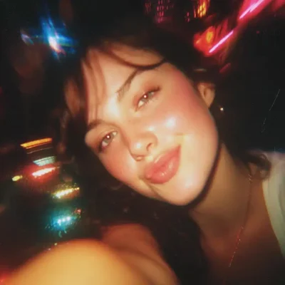Blurry Nightclub Selfie Portrait