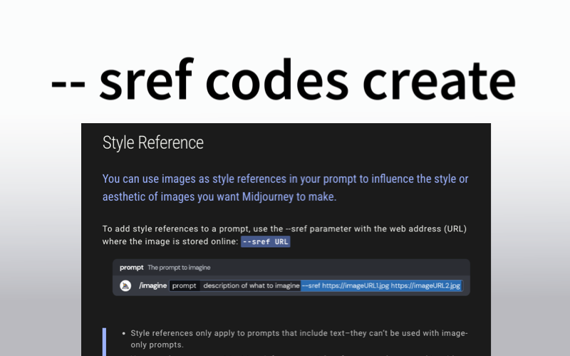 How to create SREF codes