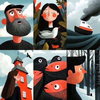 Flat - Style Narrative Illustrations