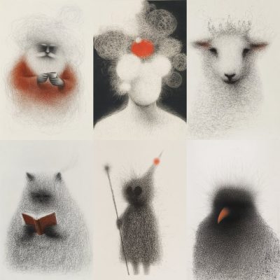 Fluffy Line Illustrations