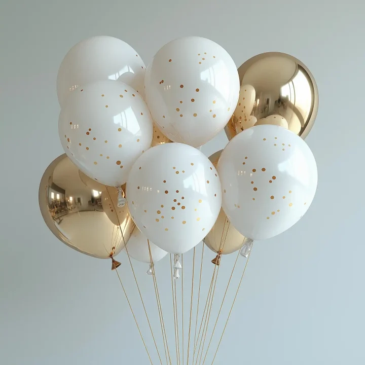 Glossy Balloon Cluster Design