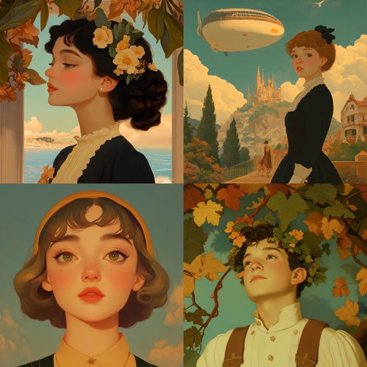 Idealized Vintage Illustration