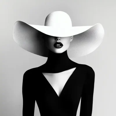 Monochrome Fashion Portrait