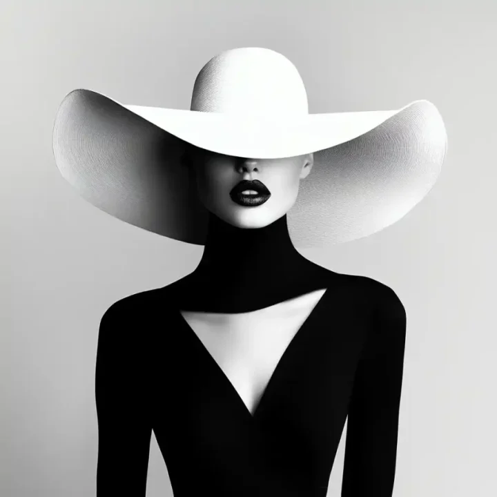 Monochrome Fashion Portrait