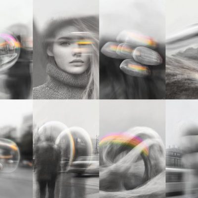 Monochrome Soap Bubble Series