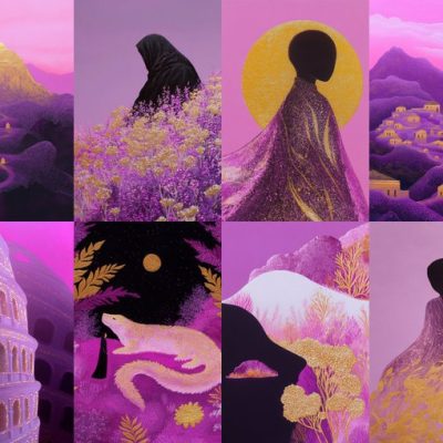 Mysterious Women in Purple