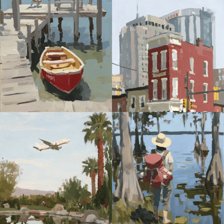 Plein Air Oil Paintings of Landscapes & Urban Scenes