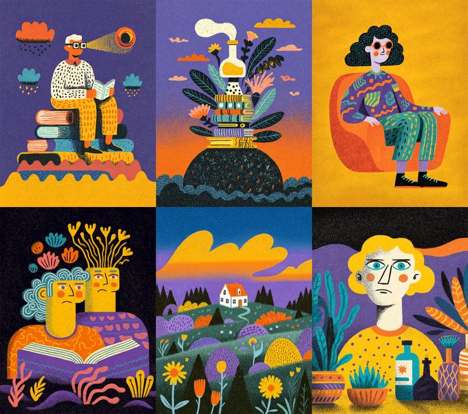 Pop Art Style Creative Illustrations