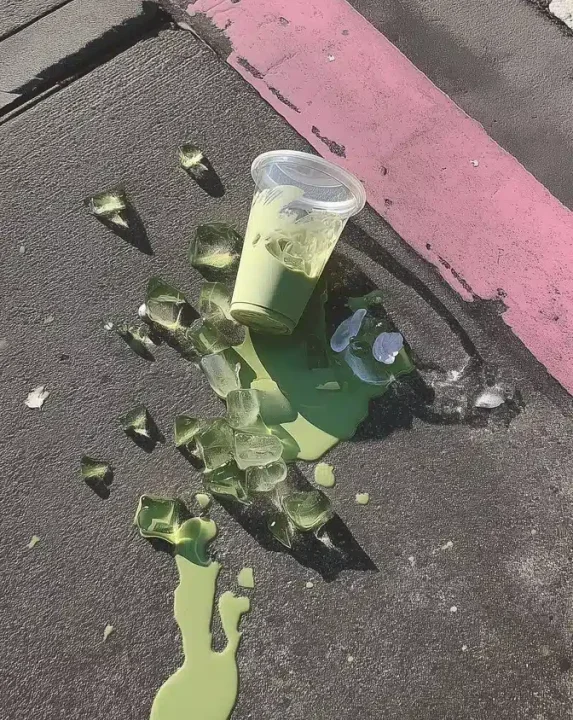 Spilled Matcha Latte Urban