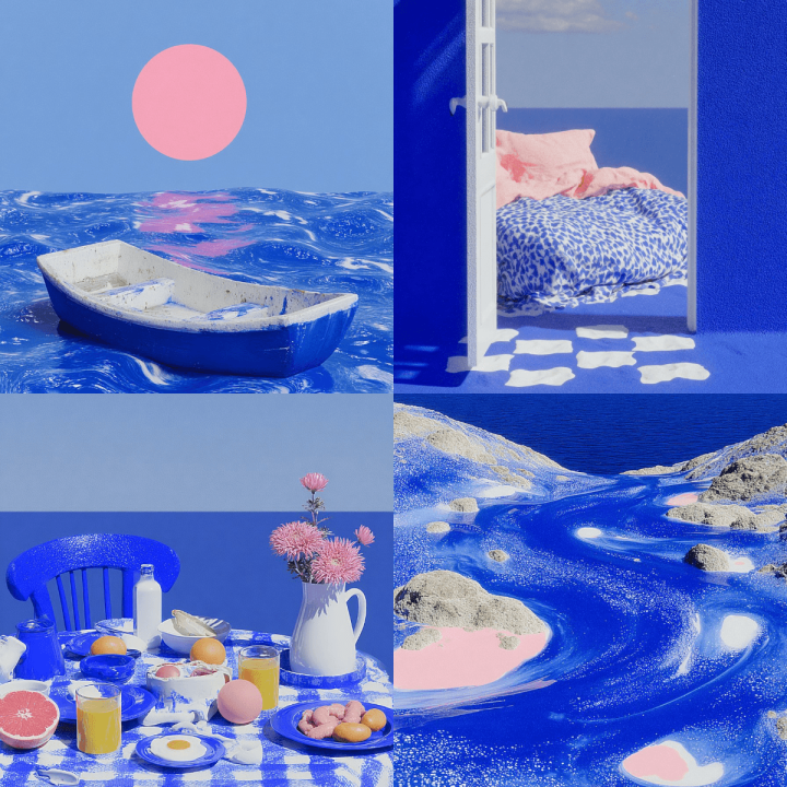 Surreal Blue & Pink Coastal Dream Photography