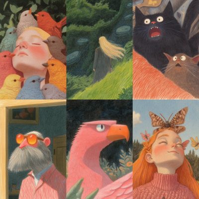 Textured Storybook Illustrations