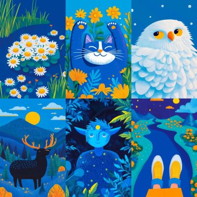 Vibrant Nature-Inspired Illustrations