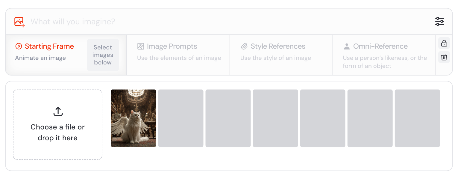 Pick or Upload an Image to Midjourney