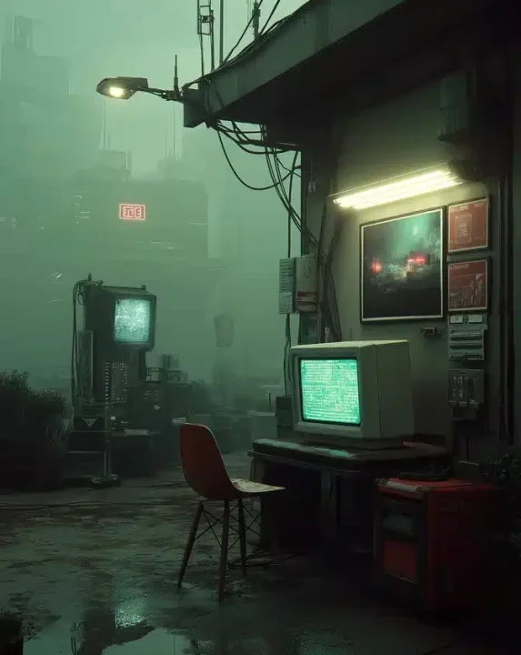 Vintage Computer Room Chaos