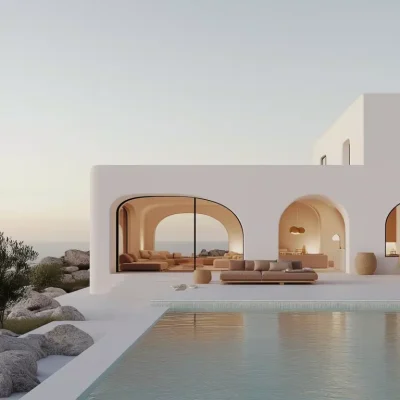 Zen Greek Villa Minimalism
